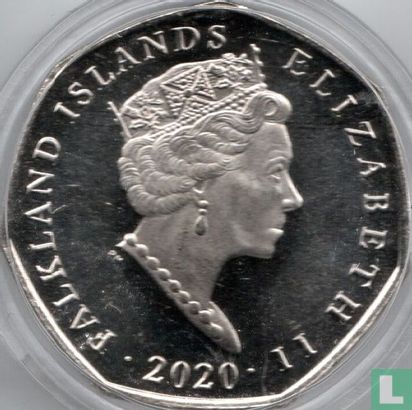 Falklandeilanden 50 pence 2020 "King penguin" - Afbeelding 1