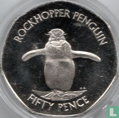Falkland Islands 50 pence 2020 "Rockhopper penguin" - Image 2