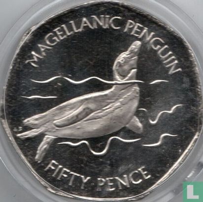 Falklandinseln 50 Pence 2020 "Magellanic penguin" - Bild 2