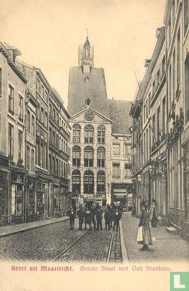 Maastricht Groote Staat en het Dinghuis (Oude Stadhuis)  - Afbeelding 1