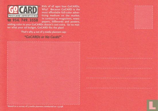 GoCard 'GoCARDs or No Cards!' Postcards 4C - Image 2