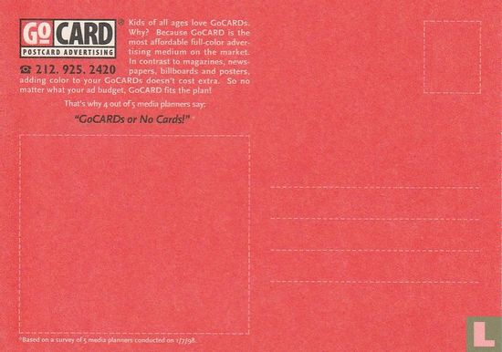 GoCard 'GoCARDs or No Cards!' Postcards 4C  - Afbeelding 2