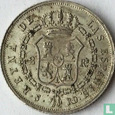 Spanje 2 real 1845 (S) - Afbeelding 2