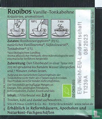 Rooibos Vanille-Tonkabohne - Afbeelding 2