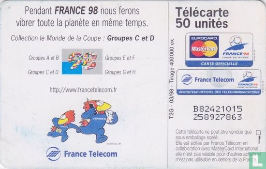 France'98 Groupes C et D - Afbeelding 2