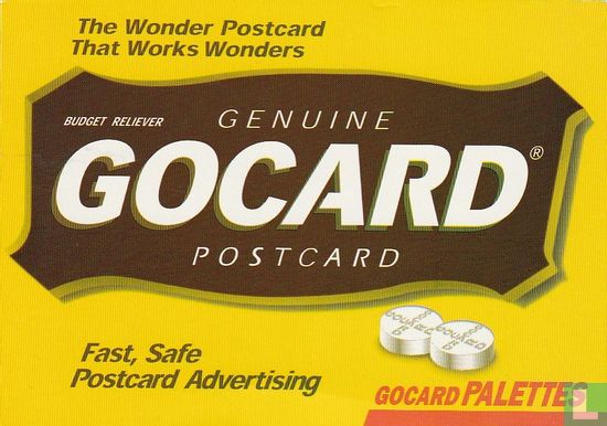 GoCard 'GoCARDs or No Cards!' Genuine Postcard - Afbeelding 1