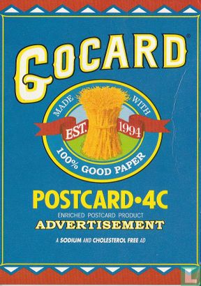 GoCard 'GoCARDs or No Cards!' Postcard 4C  - Image 1