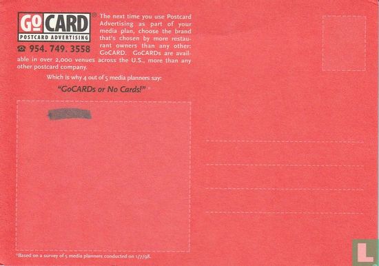 GoCard 'GoCARDs or No Cards!' Postcard 4C  - Image 2