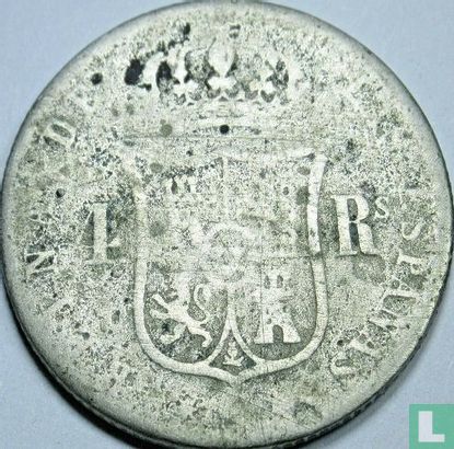 Spanje 4 real 1861 (8-puntige ster) - Afbeelding 2