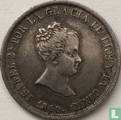 Espagne 2 reales 1850 - Image 1