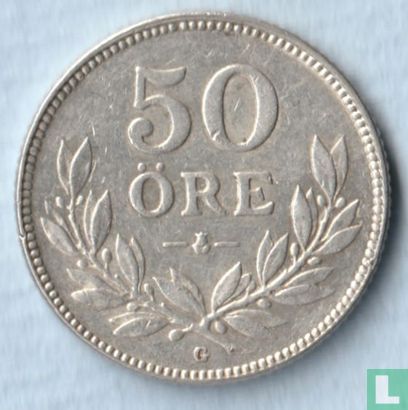Zweden 50 öre 1936 (korte 6) - Afbeelding 2