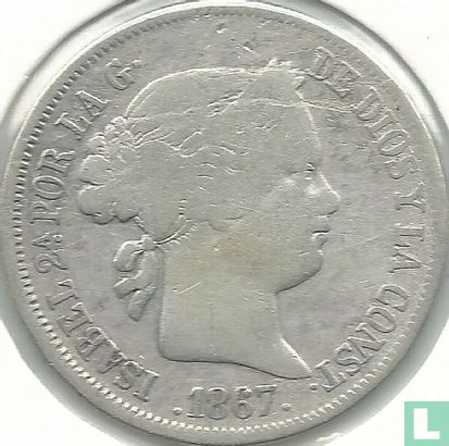 Spain 40 centimos de escudo 1867 - Image 1