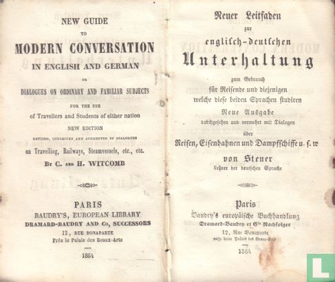 New guide to modern conversation in English and German - Bild 3