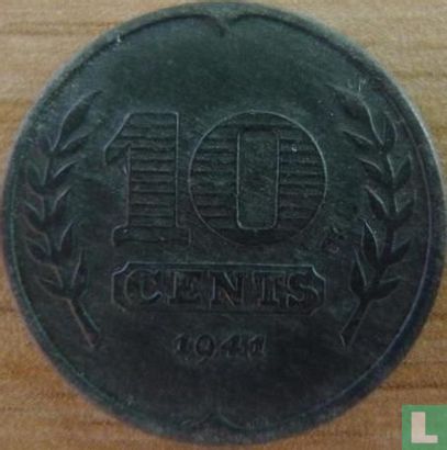 Nederland 10 cents 1941 (driekruinenboom) - Afbeelding 1