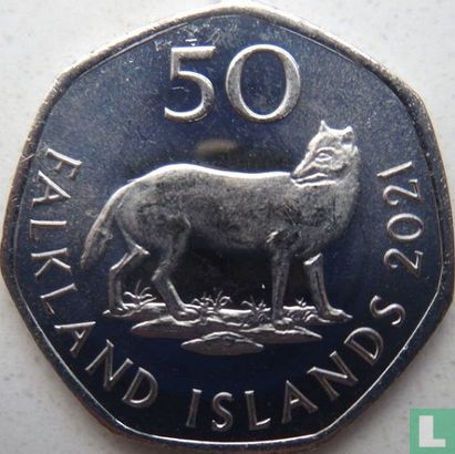 Îles Falkland 50 pence 2021 - Image 1