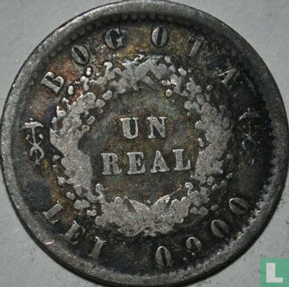 Colombia 1 real 1852 - Image 2