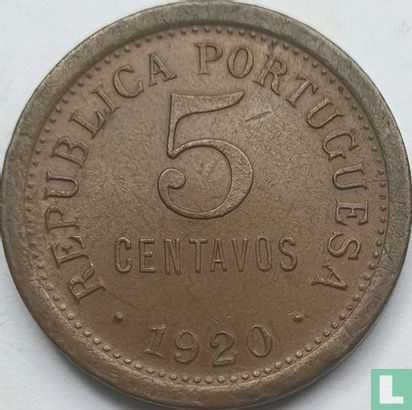 Portugal 5 centavos 1920 - Afbeelding 1