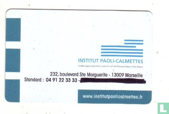 Institut Paoli-Calmettes - Carte d'enregistrement Bornes - Image 1