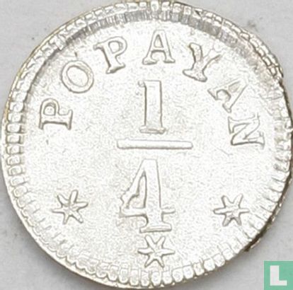 Colombie ¼ real 1849 - Image 2