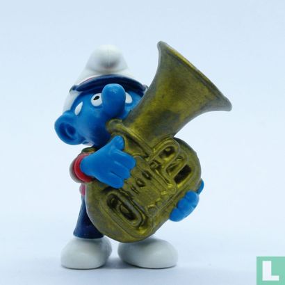 Fanfare Smurf with tuba - Image 1