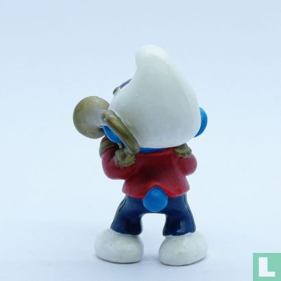 Fanfaresmurf met trombone - Afbeelding 2