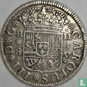 Spain 2 reales 1760 (S) - Image 2