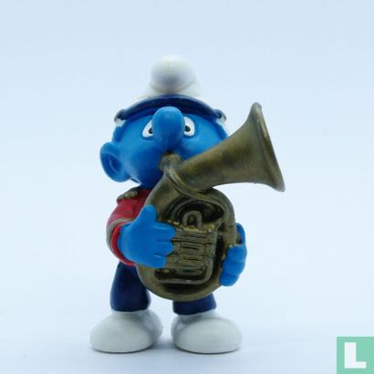 Brass Band Smurf with Tenor Horn - Image 1