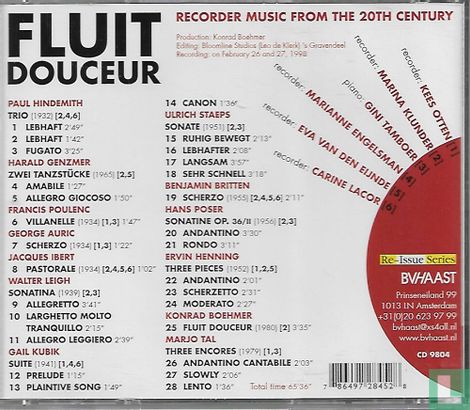 Fluit douceur - Recorder Music from the 20th Century - Image 2