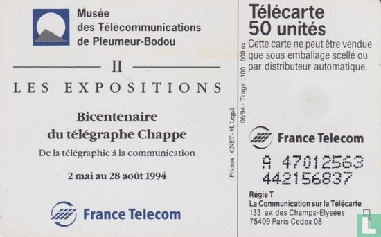 Bicentenaire du télégraphe Chappe - Afbeelding 2
