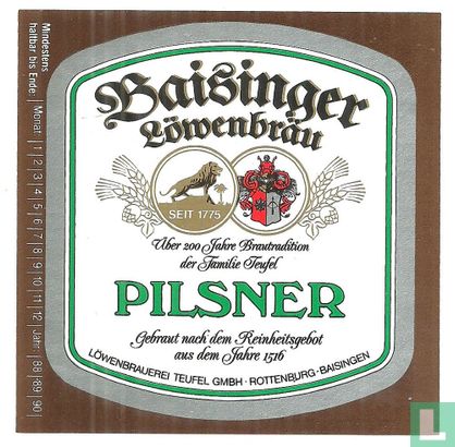 Baisinger Löwenbräu Pilsner