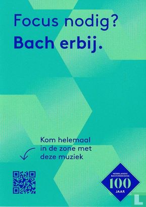 B210060 - Nederlandse Bachvereniging "Focus nodig? Bach erbij." - Afbeelding 1