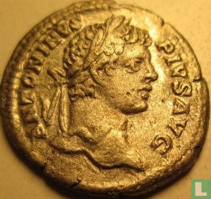 Romeinse Rijk, CARACALLA Denier 206 - Afbeelding 1