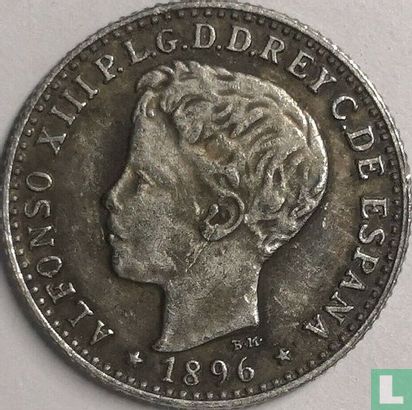 Puerto Rico 10 centavos 1896 - Afbeelding 1