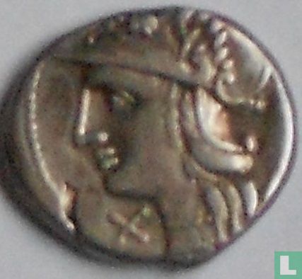 Roman Empire - denier 137 BC Baebia - Image 1