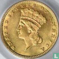 Verenigde Staten 1 dollar 1882 (goud) - Afbeelding 2