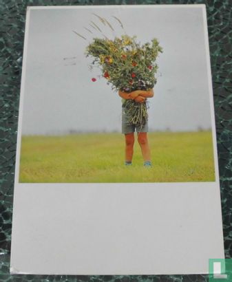 Jongetje met bloemen - Image 1