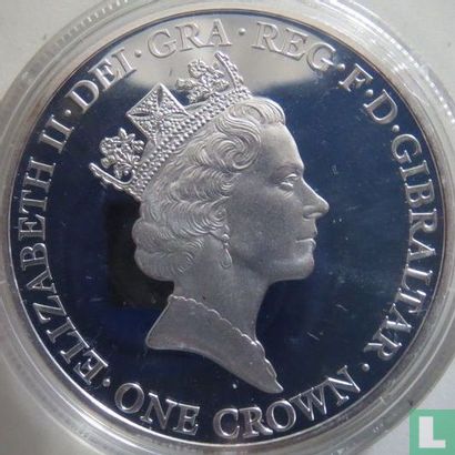 Gibraltar 1 crown 2016 (PROOF - zilver) "90th Birthday of Queen Elizabeth II - 3rd effigy" - Afbeelding 2