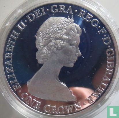 Gibraltar 1 crown 2016 (PROOF - zilver) "90th Birthday of Queen Elizabeth II - 2nd effigy" - Afbeelding 2