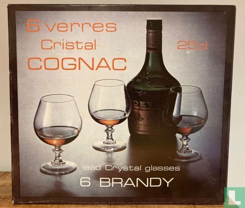 6 Brandy / Cognac glasses - Image 2