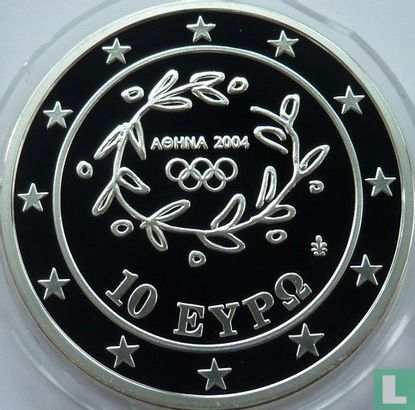 Greece 10 euro 2004 (PROOF) "Olympics torch relay - North and South America" - Image 1