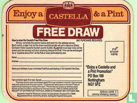 Enjoy a Castella & a Pint - Image 2