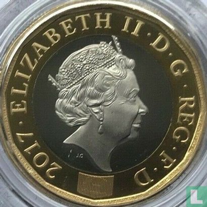 United Kingdom 1 pound 2017 (PROOF - bimetal) - Image 1