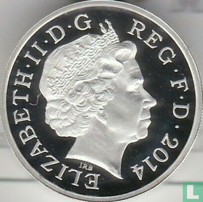 United Kingdom 1 pound 2014 (PROOF - silver) "Floral emblems of Northern Ireland" - Image 1