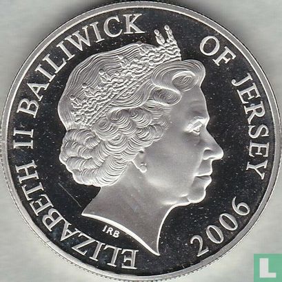 Jersey 5 pounds 2006 (BE - argent) "80th Birthday of Queen Elizabeth II - Historical effigy" - Image 1