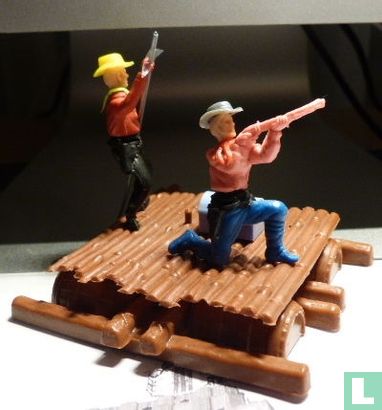Raft with two cowboys - Image 2