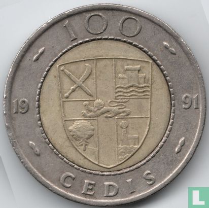 Ghana 100 Cedi 1991 - Bild 1