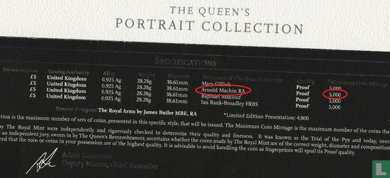 Verenigd Koninkrijk 5 pounds 2013 (PROOF - zilver) "60th anniversary of coronation of Queen Elizabeth II - 2nd portrait" - Afbeelding 3