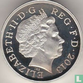 United Kingdom 1 pound 2013 (PROOF - silver) "Floral emblems of England" - Image 1