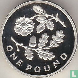 United Kingdom 1 pound 2013 (PROOF - silver) "Floral emblems of England" - Image 2