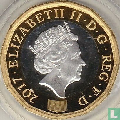 United Kingdom 1 pound 2017 (PROOF - silver) - Image 1